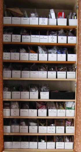 Cabinet for Bead Storage Solutions